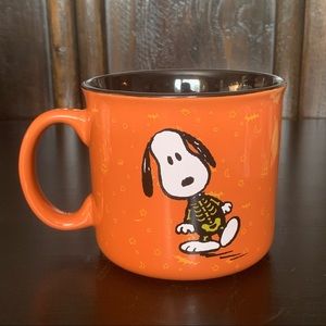 Peanuts Snoopy Skeleton Ceramic Halloween Mug